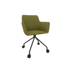 Konferenzssessel, auf 4 Rollen Gestell in Anthrazit,...