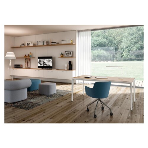 Konferenzssessel, auf 4 Rollen Gestell in Anthrazit, Stoff: Türkis