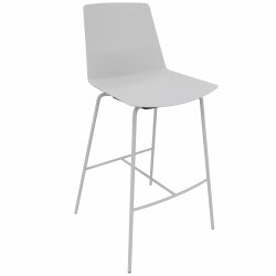 Barhocker, Stahlrohrgestell: Chrom, Kunststoffschale:...