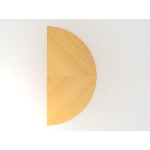 Anbautisch halbrund 160 x 80 cm