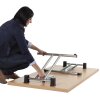 Klapptisch mit 3,8 cm starker Platte 160x80cm Buche/Chrom