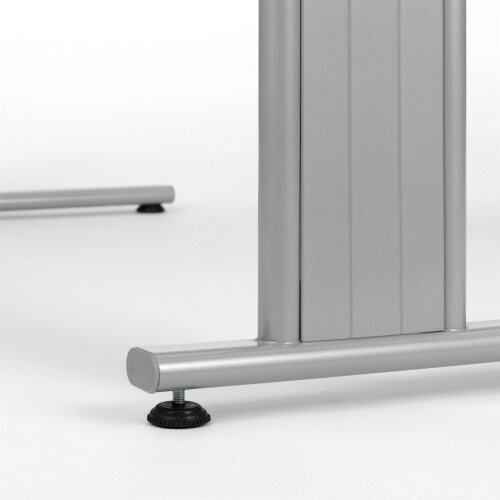 Schreibtisch feste Höhe 120 x 80 cm , Dekor: Lichtgrau