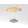 Besprechungstisch rund Ø 100 cm Ahorn/Silber