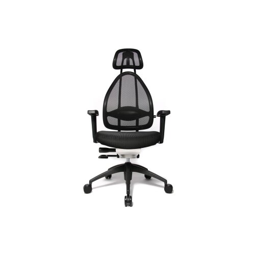 Netzdrehstuhl mit Kopfstütze