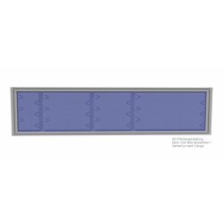 Tischtrennwand mit 3D Akkustikschaum Höhe 39 cm