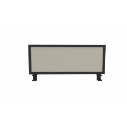 Akkustik Tischtrennwand Stoffbezug Beige Alurahmen...