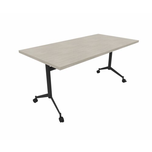 Klapptisch auf Rollen Serie Trend Tiefe 80cm  Dekor Beton Gestell Anthrazit Breite 180