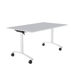 Klapptisch auf Rollen Serie Pro Tiefe 80cm  Dekor Weiss...