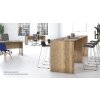 Stehtisch Economie Breite 120 cm Dekor Lichtgrau