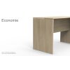 Stehtisch Economie Breite 120 cm Dekor Lichtgrau