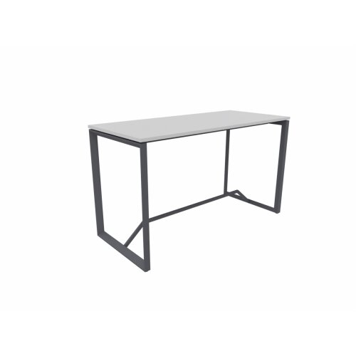 Stehtisch Design  Breite 180 cm Dekor Lichtgrau Gestell Anthrazit