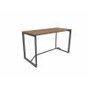 Stehtisch Design  Breite 120 cm Dekor Akazie Dunkel Gestell Anthrazit