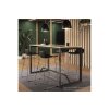 Stehtisch Design  Breite 120 cm Dekor Akazie Dunkel Gestell Anthrazit