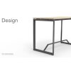 Stehtisch Design  Breite 120 cm Dekor Akazie Dunkel Gestell Anthrazit