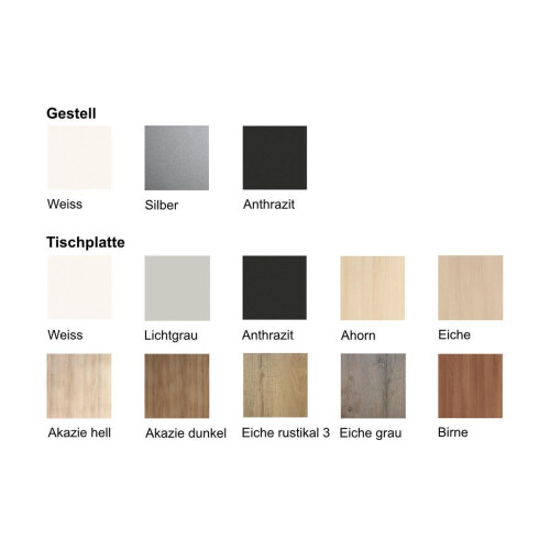 Stehtisch Design  Breite 120 cm Dekor Eiche Rustikal 3 Gestell Anthrazit