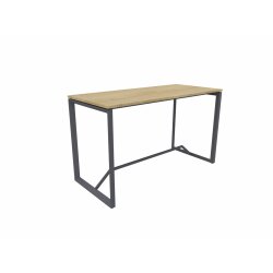Stehtisch Design  Breite 120 cm Dekor Eiche Rustikal 3...