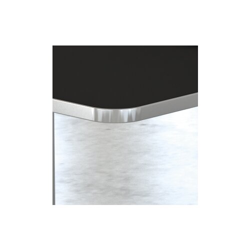 Elektrisch höhenverstellbarer Schreibtisch Profi Serie Star, mit abgerundeten Ecken, im Maß: 160 x 80 cm, Dekor: Lichtgrau, Gestell:  Silber