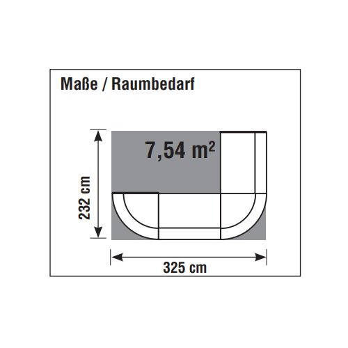 Empfangstheke L-Form, 325 cm breit, Dekor: Anthrazit / Weiss, mit Stauraum