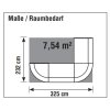 Empfangstheke L-Form 325 cm breit, Dekor: Anthrazit / Weiss
