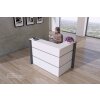 Empfangsecktheke 150 cm breit, Dekor: Weiss