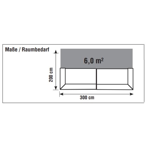 Empfangstheke U-Form 300 cm breit
