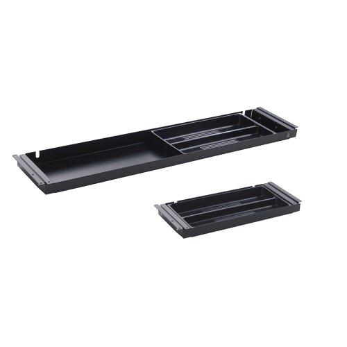 Untertischschublade Ultra, Farbe: Schwarz, Breite: 87 cm