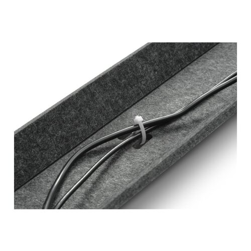 Filzkabelkanal  115 cm lang, Farbe: dunkelgrau