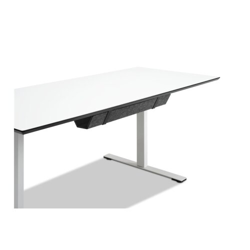 Filzkabelkanal  115 cm lang, Farbe: dunkelgrau