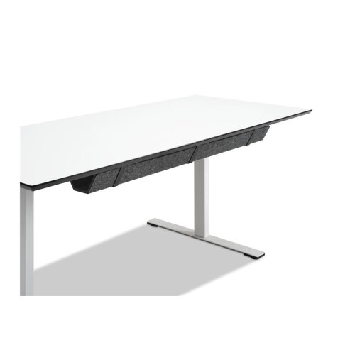 Filzkabelkanal  115 cm lang, Farbe: dunkelgrau