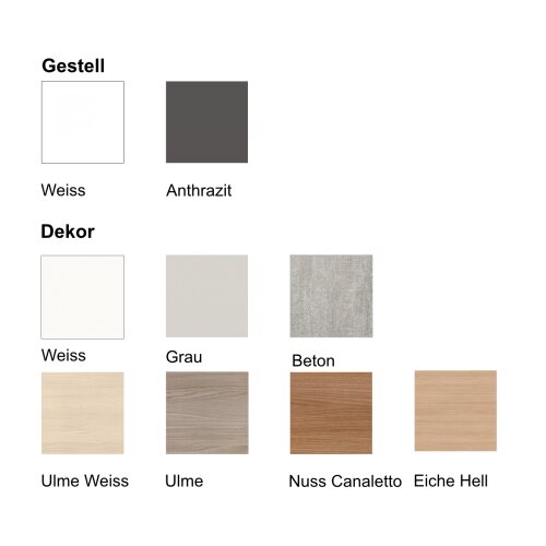 Konferenztisch Serie IDRO Metallgestell 120 x 120 cm