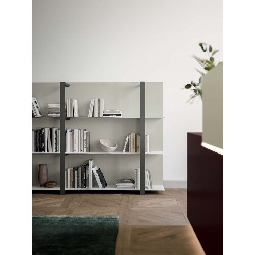 Wandregal Serie ISEO 2 Abteile 5 Ordnerhöhen