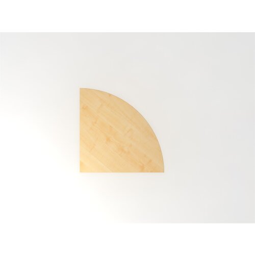 Verkettungswinkel Viertelkreis 80x80 cm Dekor Weiss