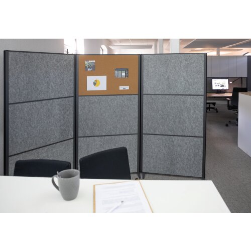 Akustikwand Flex mit Rollen