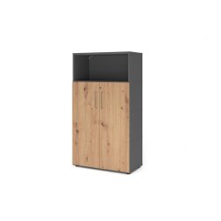 Aktenschrank Serie Klick, 4 OH, Korpus: Graphit, Front:...