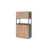Aktenschrank Serie Klick, 4 OH, mit Rahmenelement