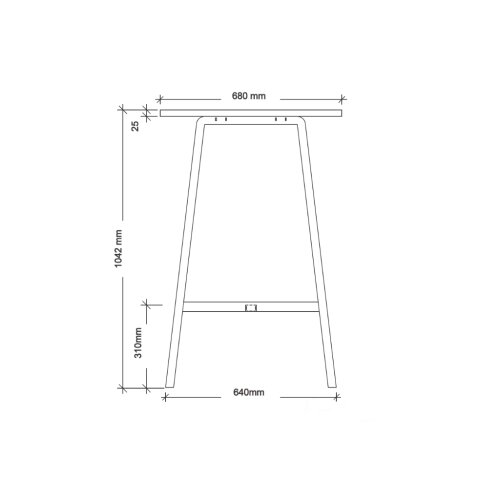 Stehtisch in zwei Ausführungen