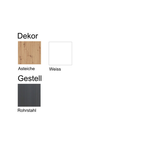Barhocker im 2er Set, Dekor: Asteiche