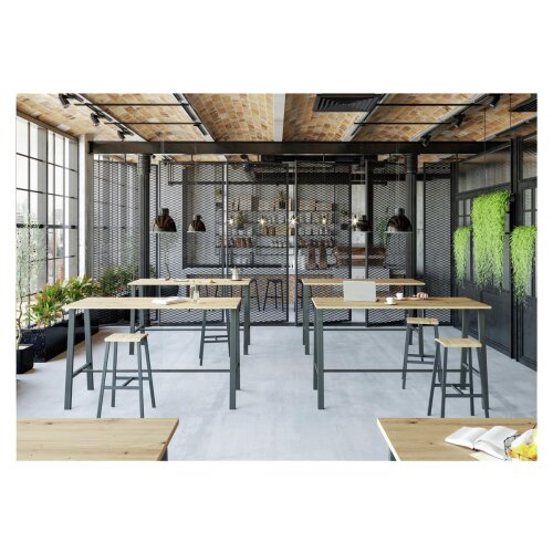 Barhocker im 2er Set, Dekor: Asteiche