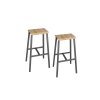 Barhocker im 2er Set, Dekor: Asteiche