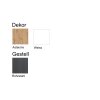 Barhocker im 2er Set, Dekor: Asteiche