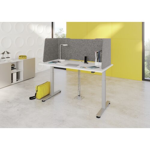 Akustik Tischtrennwand klappbar, freistehend