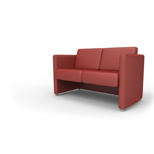 Loungesofa 2 Sitzer Serie SF3, Bezug Stoff TO Schwarz