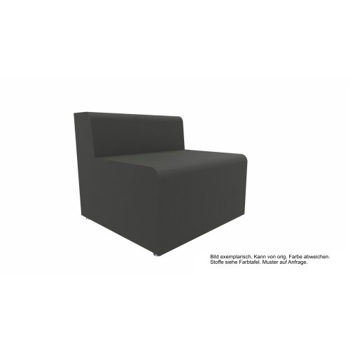 Gerades Modul Serie P Zentralelement, Bezug: Stoff SO Dunkelgrau