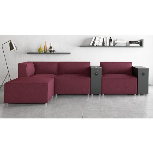 Hocker Modul Serie P  Abschluss links