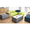 Hocker Modul Serie P Abschluss links, Bezug: Stoff SO Dunkelgrau