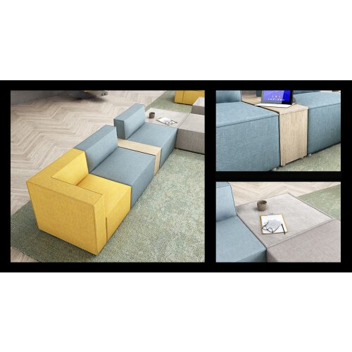 Integrierter Besuchertisch  Serie P