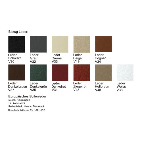 Barhocker Highline mit Kufengestell Bezug V37 Leder Dunkelbraun