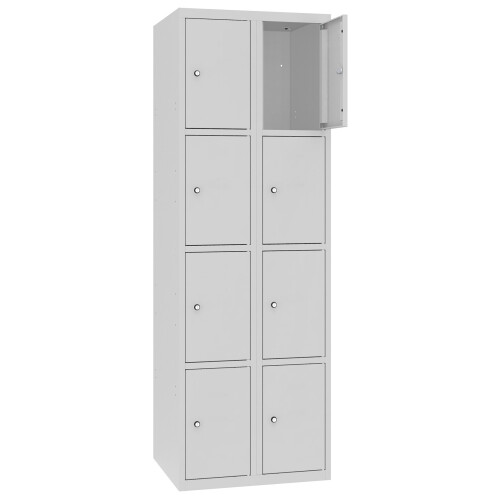 Stahl Schliessfachschrank Select 8 Fächer 300mm Abteilbreite