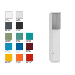 Stahl Schliessfachschrank Select 3 Fächer 300mm...