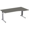 Schreibtisch  PC-Form rechts höhenverstellbar 180x 100 cm